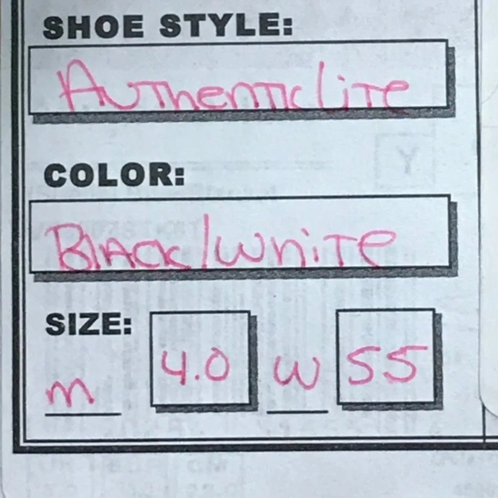 Vans Authentic Lite Black White‎ Shoes